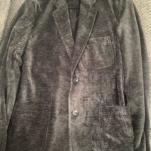 Joseph Abboud
Men's Crushed Black Velveteen Sports Jacket Size Large